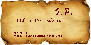 Illés Polixéna névjegykártya